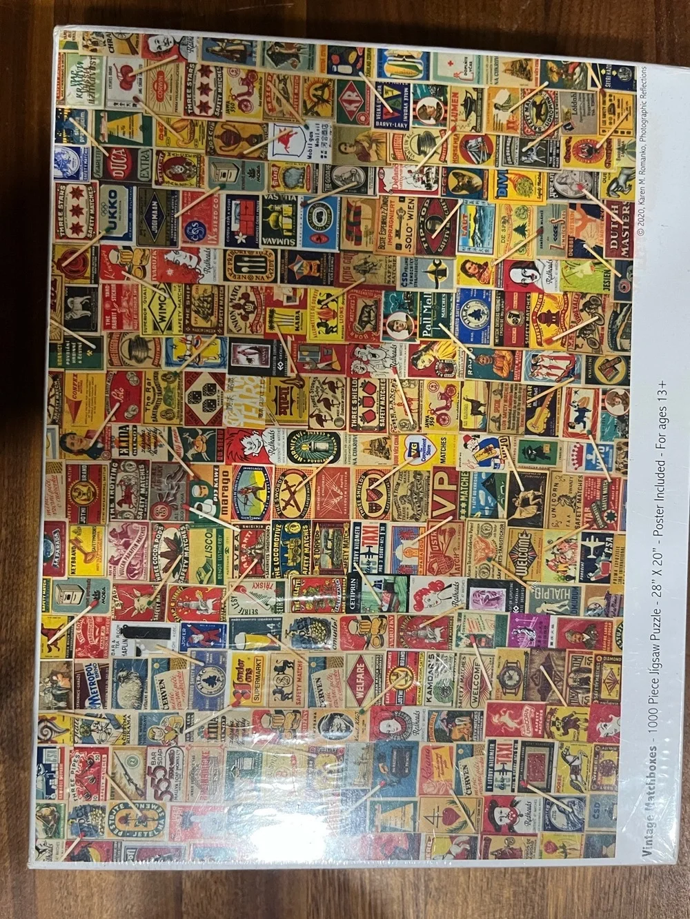 Vintage Matchboxes 1000-Piece Jigsaw Puzzle - Multicolor